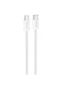 Дата кабель Hoco X104 Source 60W Type-C to Type-C (1m) White