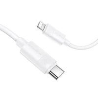 Дата кабель Borofone BX123 Leya Type-C to Lightning 30W (1m) White