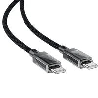 Дата кабель Acefast C12-03 Type-C to Type-C 60W (1.2m) Black