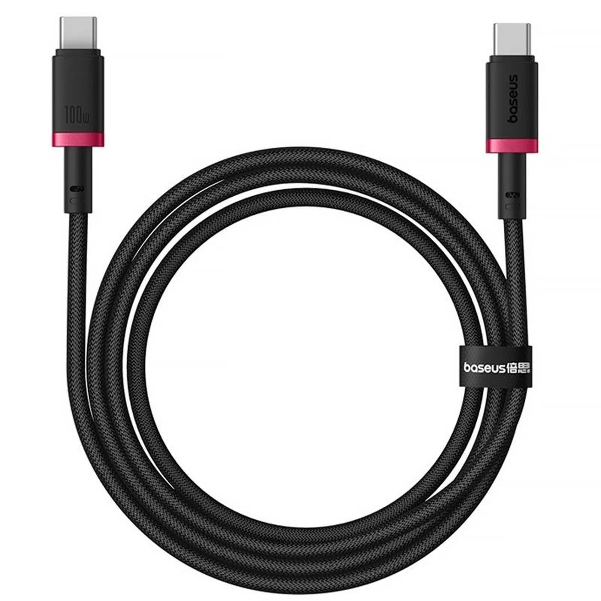 Дата кабель Baseus Dura Series Fast Charging Type-C to Type-C 100W (2m) (P10377803) Red / Black