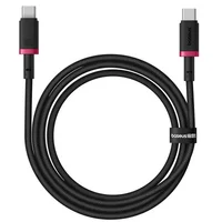 Дата кабель Baseus Dura Series Fast Charging Type-C to Type-C 100W (2m) (P10377803) Red / Black
