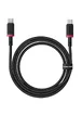 Дата кабель Baseus Dura Series Fast Charging Type-C to Type-C 100W (2m) (P10377803) Red / Black