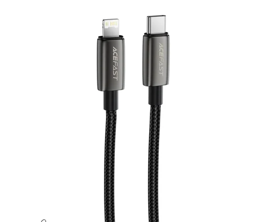 Дата кабель Acefast C23-01 Type-C to Lightning 30W (1.2m) Black