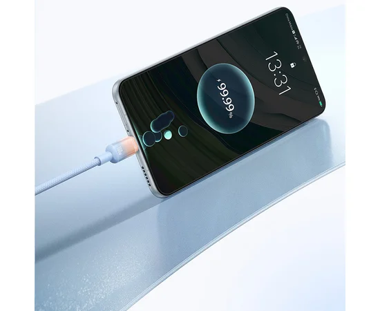 Дата кабель Baseus Discolor Series Fast Charging USB to Type-C 100W (1m) (P10374903) Galaxy Blue