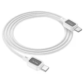 Дата кабель Hoco X108 Benefit 60W Type-C to Type-C (1m) White