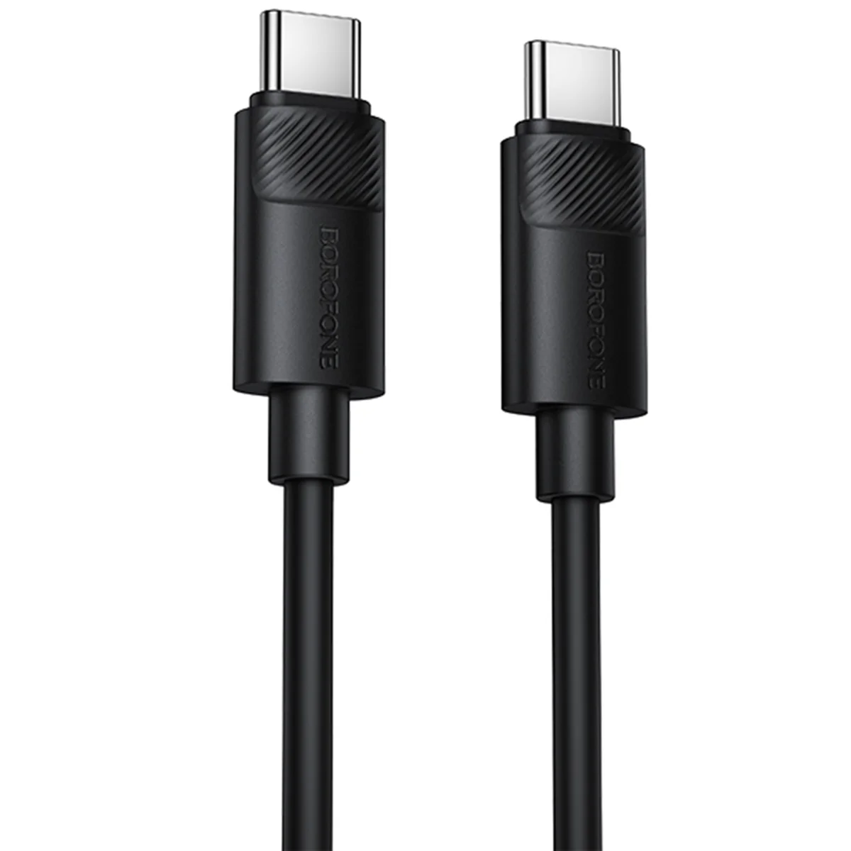 Дата кабель Borofone BX123 Leya Type-C to Type-C 60W (1m) Black