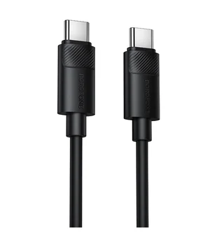 Дата кабель Borofone BX123 Leya Type-C to Type-C 60W (1m) Black
