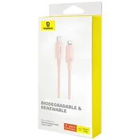 Дата кабель Baseus Habitat Series Fast Charging Type-C to Lightning 20W (2m) (P10360201) Wheat Pink