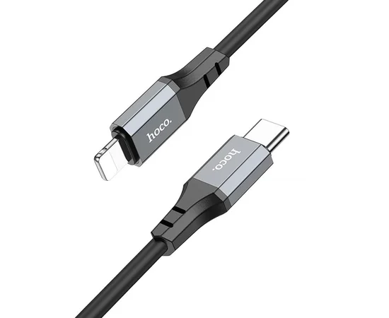 Дата кабель Hoco X86 Spear Type-C to Lightning 20W (1m) Black