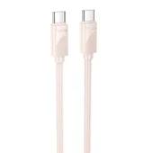 Дата кабель Hoco X114 Energy Type-C to Type-C 60W (1m) Pink