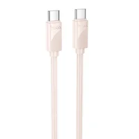 Дата кабель Hoco X114 Energy Type-C to Type-C 60W (1m) Pink