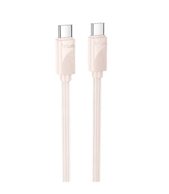 Дата кабель Hoco X114 Energy Type-C to Type-C 60W (1m) Pink