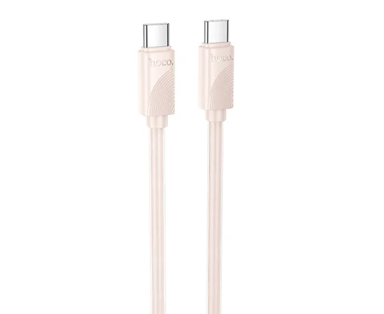 Дата кабель Hoco X114 Energy Type-C to Type-C 60W (1m) Pink