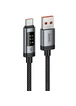 Дата кабель Hoco U148 Lord with display USB to Type-C 100W (1.2m) Black