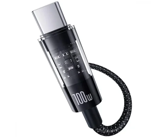 Дата кабель Baseus Gem Fast Charging Type-C to Type-C 100W (1m) (P10373000111) Cluster Black