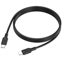 Дата кабель Borofone BX113 Lenny Type-C to Type-C 60W (1m) Black