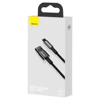 Дата кабель Baseus Tungsten Gold USB to Lightning Cable 2.4A (1m) (CALWJ-0) Black