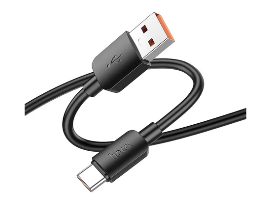 Дата кабель Hoco X96 Hyper USB to Type-C 27W (1m) Black