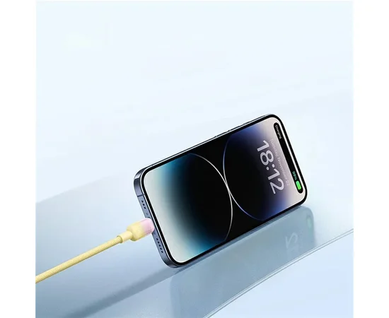 Дата кабель Baseus Discolor Series Fast Charging USB to Type-C 100W (1m) (P10374903) Custard Yellow