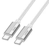 Дата кабель Hoco U134 Primero Type-C to Type-C 240W (1.8m) Gray