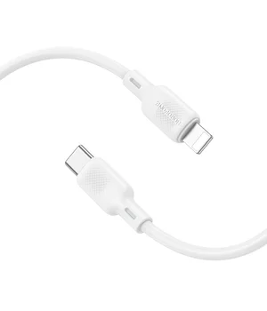 Дата кабель Borofone BX113 Lenny Type-C to Lightning 27W (1m) White