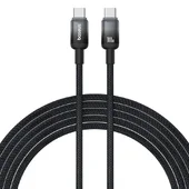 Дата кабель Baseus Discolor Series Fast Charging Type-C to Type-C 100W (1m) (P10374902) Cluster Black