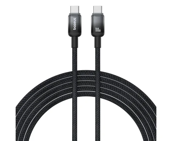 Дата кабель Baseus Discolor Series Fast Charging Type-C to Type-C 100W (1m) (P10374902) Cluster Black
