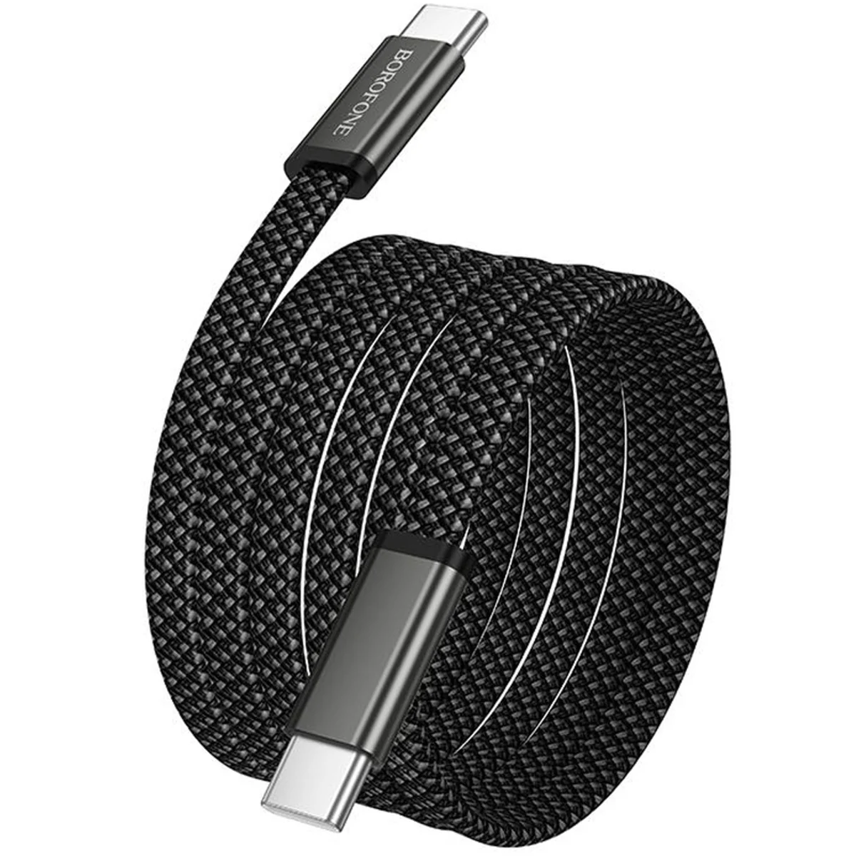 Дата кабель Borofone BX124 Peace Type-C to Type-C 60W (1m) Black