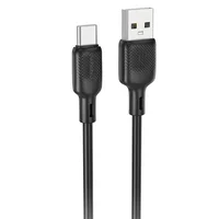 Дата кабель Borofone BX113 Lenny USB to Type-C 3A (1m) Black