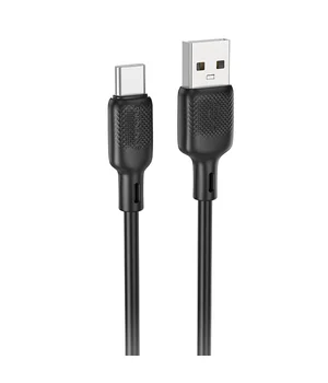 Дата кабель Borofone BX113 Lenny USB to Type-C 3A (1m) Black