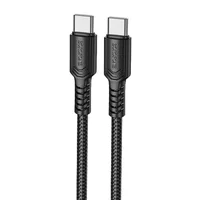 Дата кабель Borofone BX116 Certain Type-C to Type-C 60W (1m) Black