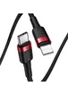 Дата кабель Baseus Cafule Type-C to Lightning PD 18W (1m) (CATLKLF) Red / Black