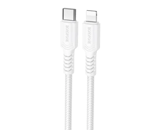 Дата кабель Borofone BX116 Certain Type-C to Lightning 27W (1m) White