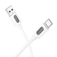 Дата кабель Borofone BX114 Structure USB to Type-C 3A (1m) White