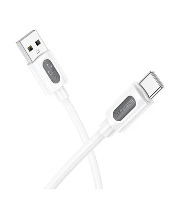 Дата кабель Borofone BX114 Structure USB to Type-C 3A (1m) White