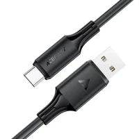 Дата кабель Acefast C17-04 USB to Type-C 3A (1.2m) Black