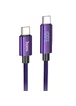 Дата кабель Hoco U125 Benefit 100W Type-C to Type-C (1.2m) Purple