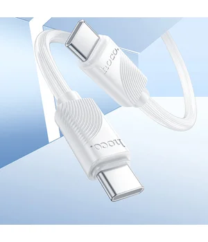 Дата кабель Hoco X114 Energy Type-C to Type-C 60W (1m) White