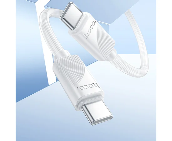Дата кабель Hoco X114 Energy Type-C to Type-C 60W (1m) White