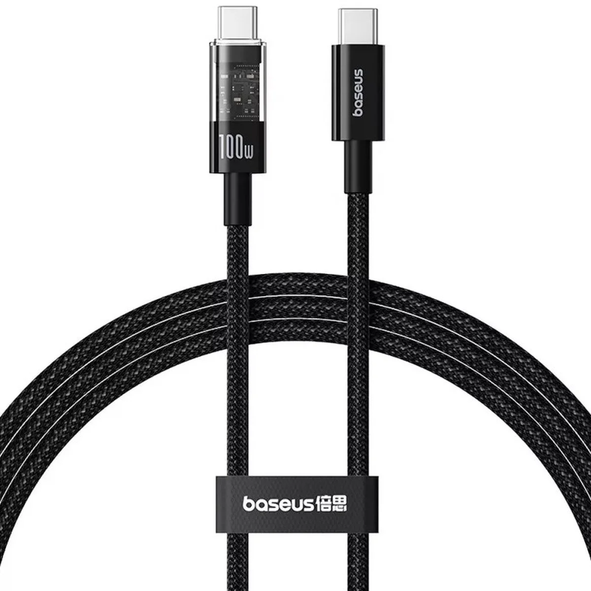 Дата кабель Baseus Gem Fast Charging Type-C to Type-C 100W (1m) (P10373000111) Cluster Black