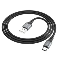 Дата кабель Hoco X86 Spear USB для Type-C (1m) Black