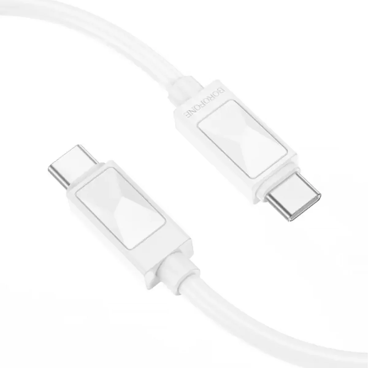 Дата кабель Borofone BX109 Type-C to Type-C 60W (1m) White