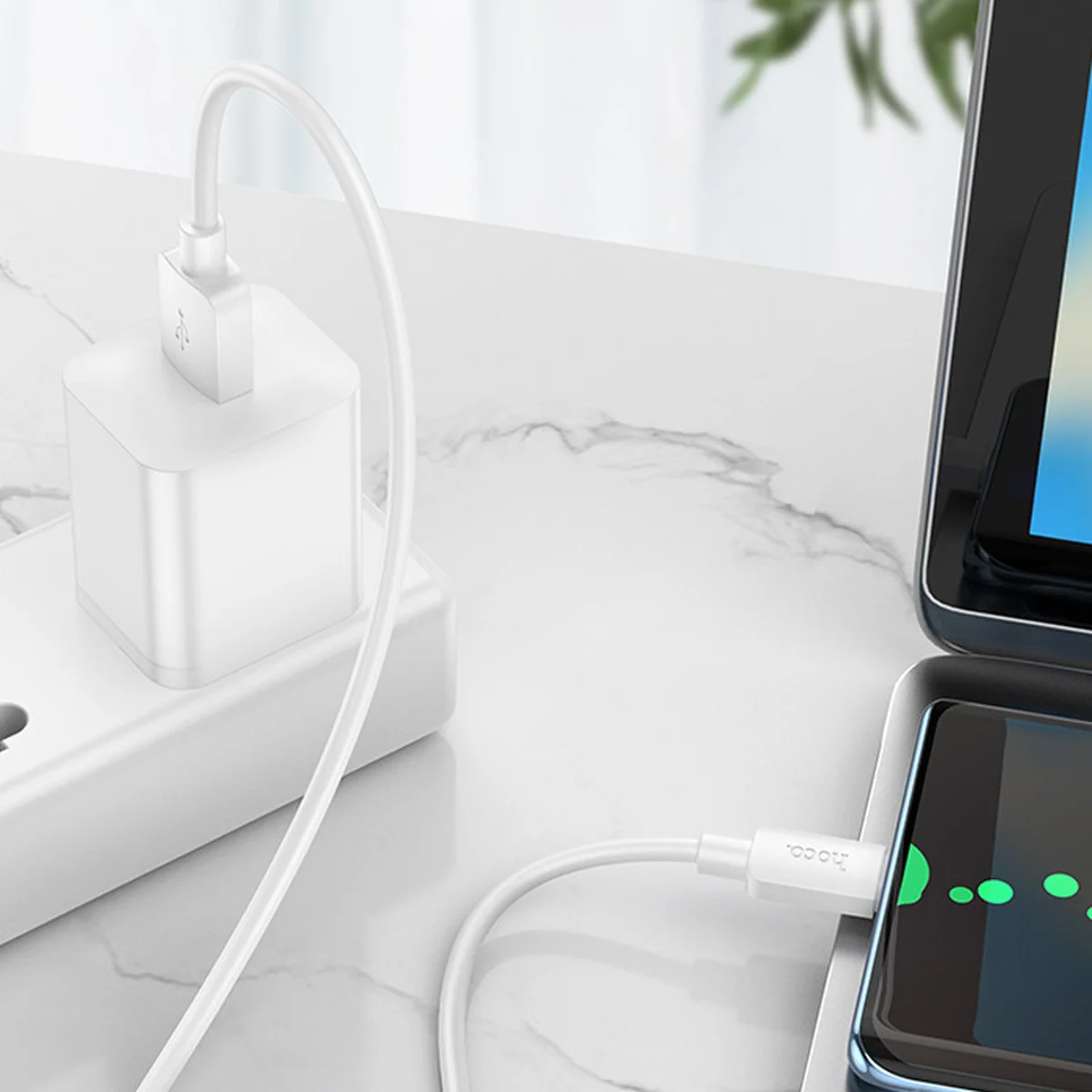 Дата кабель Hoco X96 Hyper USB to Type-C 27W (1m) White