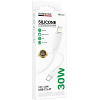 Дата кабель Borofone BX123 Leya Type-C to Lightning 30W (1m) White