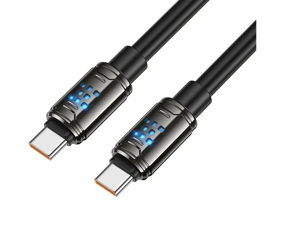 Дата кабель Hoco U143 Joy Type-C to Type-C 240W (1.2m) Black
