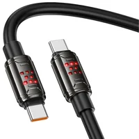 Дата кабель Hoco U143 Joy Type-C to Type-C 240W (1.2m) Black