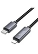 Дата кабель Hoco X112 Favor with display Type-C to Lightning 27W (1m) Black