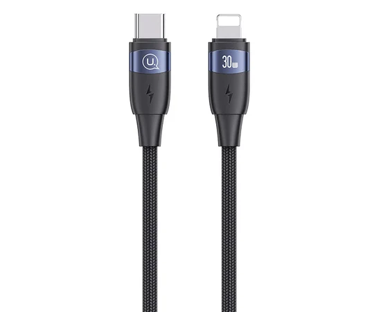 Дата кабель Usams US-SJ635 U85 Type-C to Lightning 30W (2m) Black