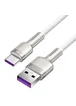 Дата кабель Baseus Cafule Metal Data USB to Type-C 66W (1m) (CAKF00010) White
