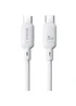 Дата кабель Baseus Silky Series OS Fast Charging Type-C to Type-C 100W (1m) (P10377704) Moon White